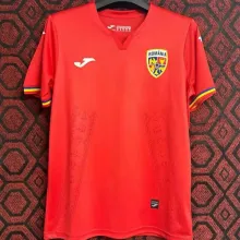 2023/24 Romania Away Red Fans Soccer Jersey
