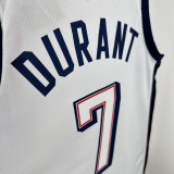 2024 Team USA DURANT #7 White NBA Jersey