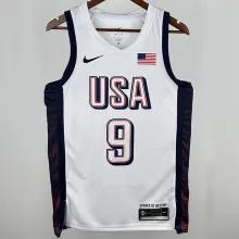 2024 Team USA HALIBURTON #9 White NBA Jersey