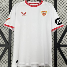 2024/25 Sevilla FC Home White Fans Soccer Jersey