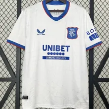 2024/25 Glasgow Rangers Away White  Fans Jersey