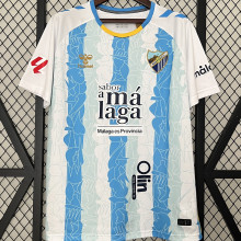 2024/25 Malaga Home White Fans Soccer Jersey