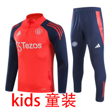 2025 M Utd Red Kids Sweater Tracksuit