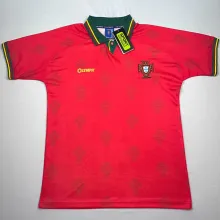 1995/96 Portugal Home Red Retro Soccer Jersey