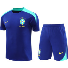 2025  Brazil Sapphire Blue Training Jersey(A Set)