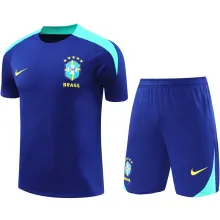 2025  Brazil Sapphire Blue Training Jersey(A Set)