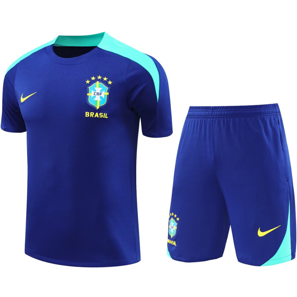 2025  Brazil Sapphire Blue Training Jersey(A Set)
