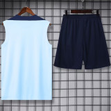 2025 PSG Light Blue Vest Training Jersey(A Set)