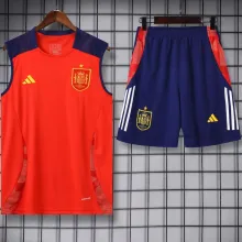 2025 Spain Red Vest Training Jersey(A Set)