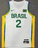2024 Brazil Team YAGO #2 White Jersey