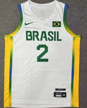 2024 Brazil Team YAGO #2 White Jersey