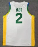 2024 Brazil Team YAGO #2 White Jersey