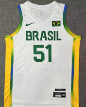 2024 Brazil Team CABOCLO #51 White Jersey