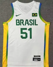 2024 Brazil Team CABOCLO #51 White Jersey