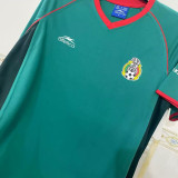 2002 Mexico Home Green Retro Soccer Jersey