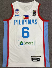 2024 PILIPINAS Team CLARKSON #6 White Jersey