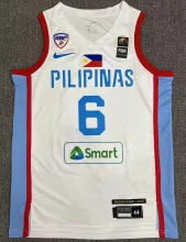 2024 PILIPINAS Team CLARKSON #6 White Jersey