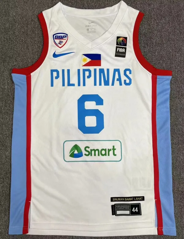 2024 PILIPINAS Team CLARKSON #6 White Jersey