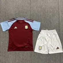 2024/25 Aston Villa Home Kids Soccer Jersey