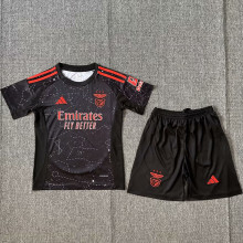 2024/25 Benfica Away Black Kids Soccer Jersey