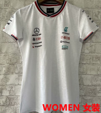 2024/25 Mercedes AMG Petronas F1 White Women Team T-Shirt (女装圆领)