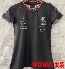 2024/25 Mercedes AMG Petronas F1 Black Women Team T-Shirt (女装圆领)