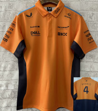 2024/25 McLaren F1 #4 Yellow Black POLO Team T-Shirt  有领 4 号  (迈凯伦)
