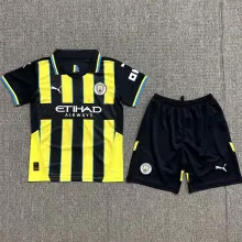 2024/25 Man City Away Kids Soccer Jersey