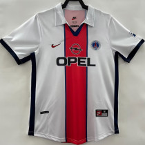 1998/99 PSG  Away White Retro Soccer Jersey