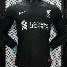 2024/25 LFC Away Black Player Version Long Sleeve Soccer Jersey