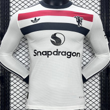 2024/25 M Utd Third White Player Version Long Sleeve Jersey