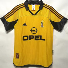 1999/2000 AC Milan Away Yellow Retro Soccer Jersey