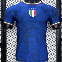 2025 Italy Blue Player Version Soccer Jersey
