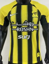 2024/25 Al Ittihad Home Yellow Black Player Version Jersey 吉达联
