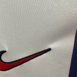 1998/99 PSG  Away White Retro Soccer Jersey