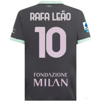RAFA LEãO #10 AC Milan Third Fans Soccer Jersey 2024/25 带号下广告 意甲字体 ★★