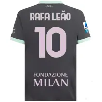 RAFA LEãO #10 AC Milan Third Fans Soccer Jersey 2024/25 带号下广告 意甲字体 ★★