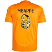MBAPPÉ #9 RM 1:1 Quality Away Orange Fans Jersey 2024/25 （Cartoon UCL Font) 卡通字体★★