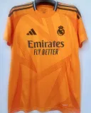 VINI JR． #7 RM 1:1 Quality Away Orange Fans Jersey 2024/25 （Cartoon UCL Font) 卡通字体★★