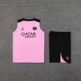 2025 PSG Pink Vest Training Jersey(A Set)