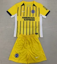 2024/25 Brighton Away Yellow Kids Soccer Jersey