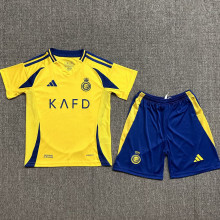 2024/25 Al Nassr Home Yellow Kids Soccer Jersey
