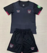 2024/25 West Ham Away Black Kids Soccer Jersey