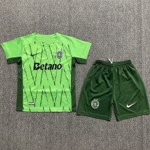 2024/25 Sporting CP Lisbon Away Green Kids Jersey里斯本
