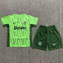 2024/25 Sporting CP Lisbon Away Green Kids Jersey里斯本