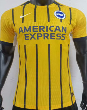 2024/25 Brighton Away Yellow Player Version Soccer Jersey