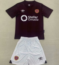2024/25 Heart of Midlothian F.C.Home Kids Soccer Jersey 中洛锡安 苏格兰