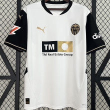 2024/25 Valencia Home White Fans Soccer Jersey