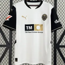 2024/25 Valencia Home White Fans Soccer Jersey