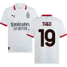 THEO #19 AC Milan Away White Fans Soccer Jersey 2024/25  意甲字体 ★★